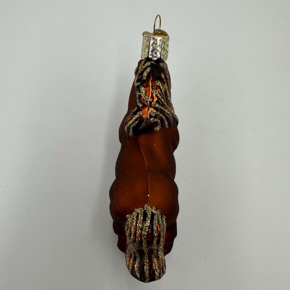 2 Old World Christmas 4" Horse Mercury Glass Christmas Ornaments - Picture 4 of 14